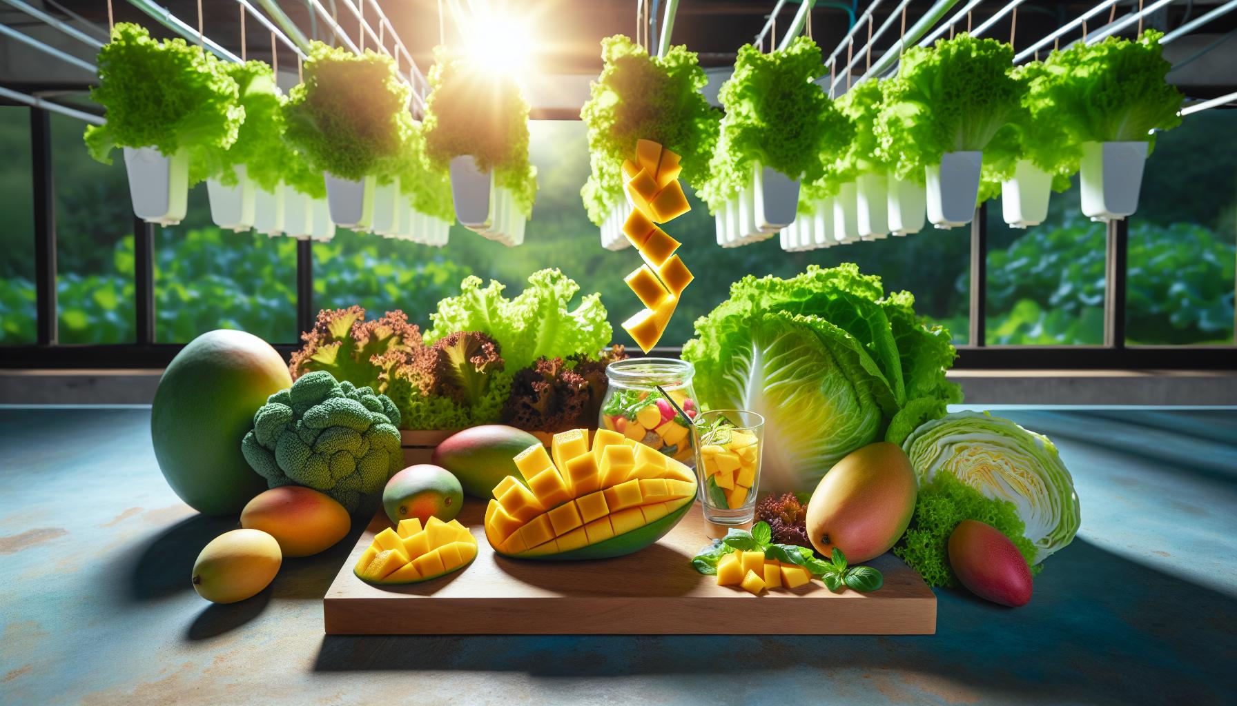 Ensalada de mango y lechuga y tomate: Explosión de sabores 3 Beneficios del mango: dulce y nutritivo