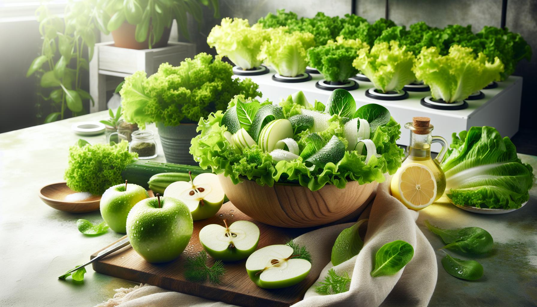 Beneficios de la ensalada lechuga manzana para perder peso