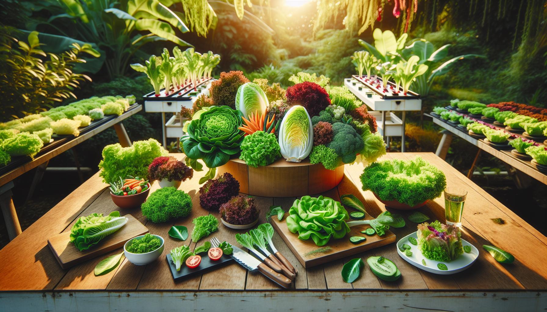 Colores vibrantes: Mezclas y técnicas de color para lechuga