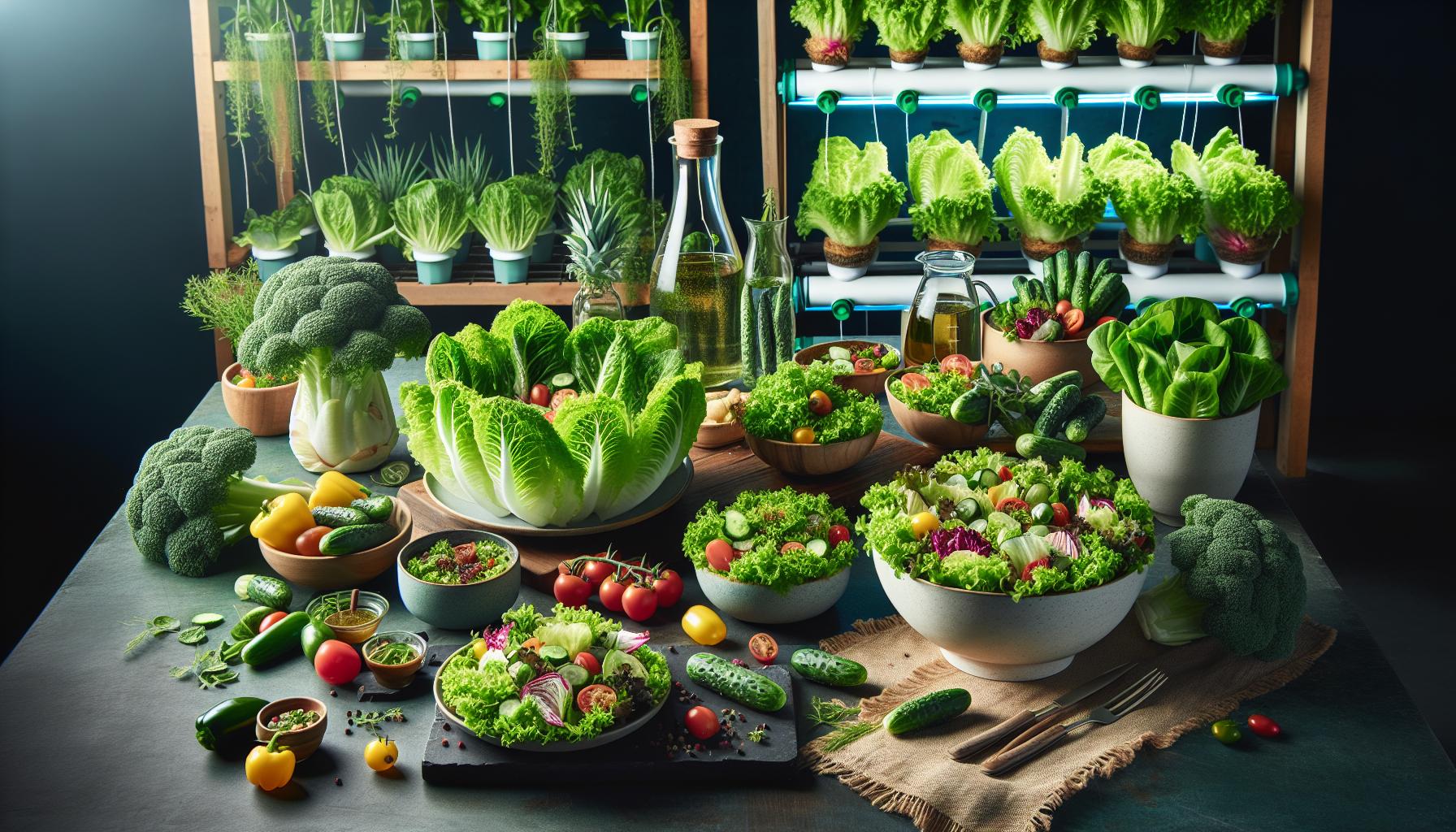 Comparativa de calorías en diferentes variantes de ensaladas