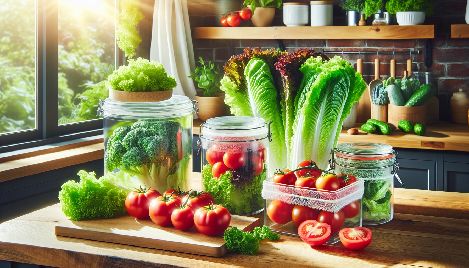 Consejos para almacenar lechuga y tomate frescos