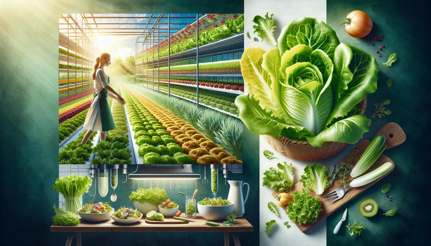 Cosecha y almacenamiento de lechuga fresca