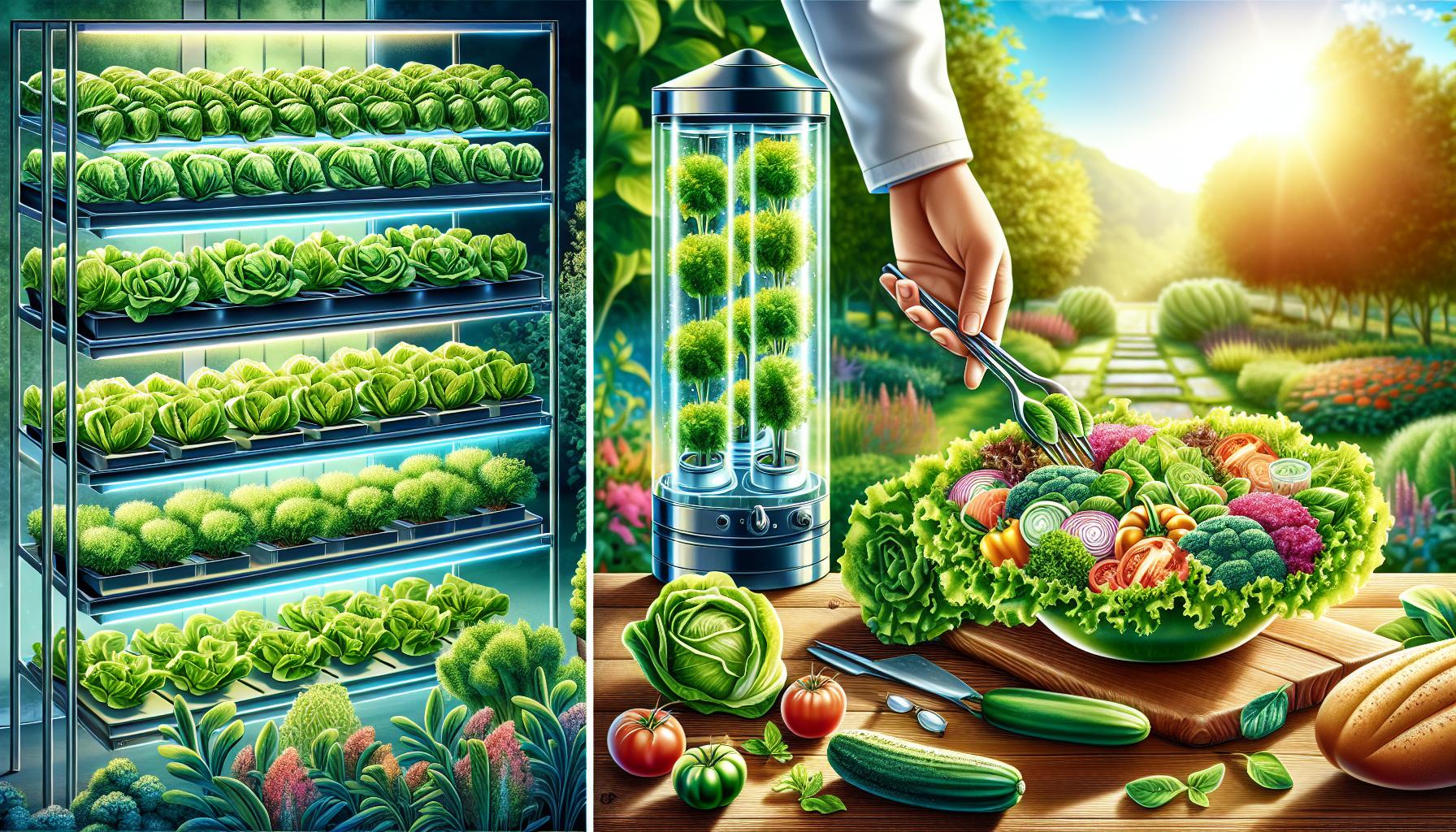 Cosecha y almacenamiento de lechuga