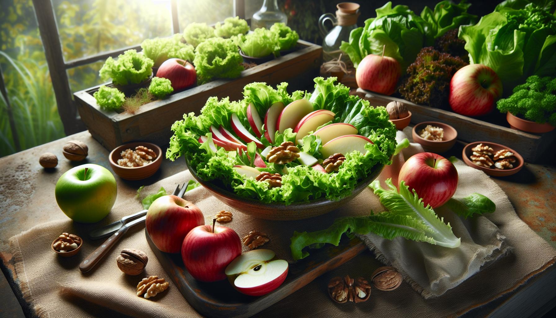 Ensalada de Manzana y Lechuga: Dulce Contraste en Cada Bocado 3 Ensalada de Manzana y Lechuga: Dulce Contraste en Cada Bocado