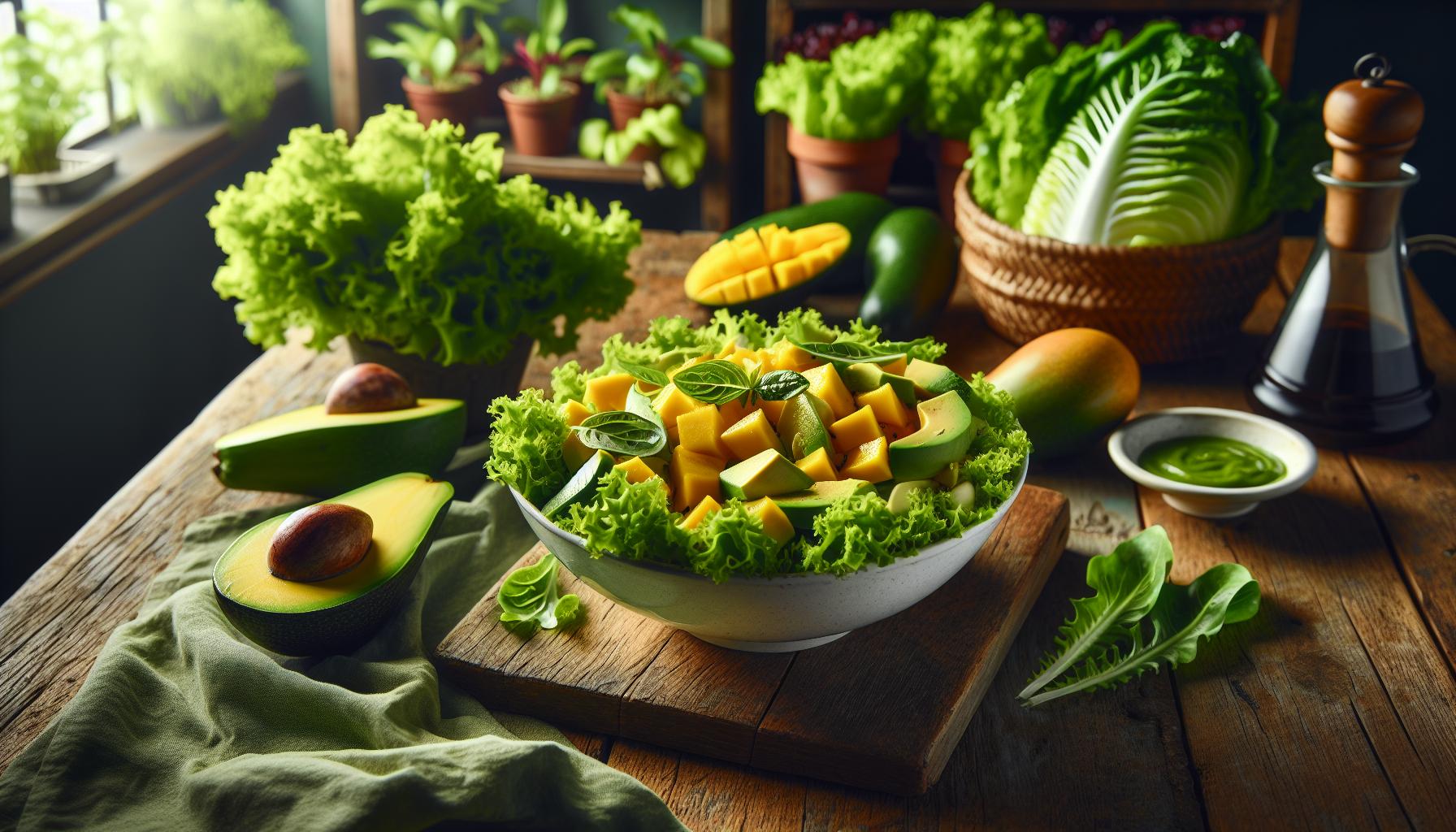 Ensalada Tropical: Sabores de Mango y Aguacate
