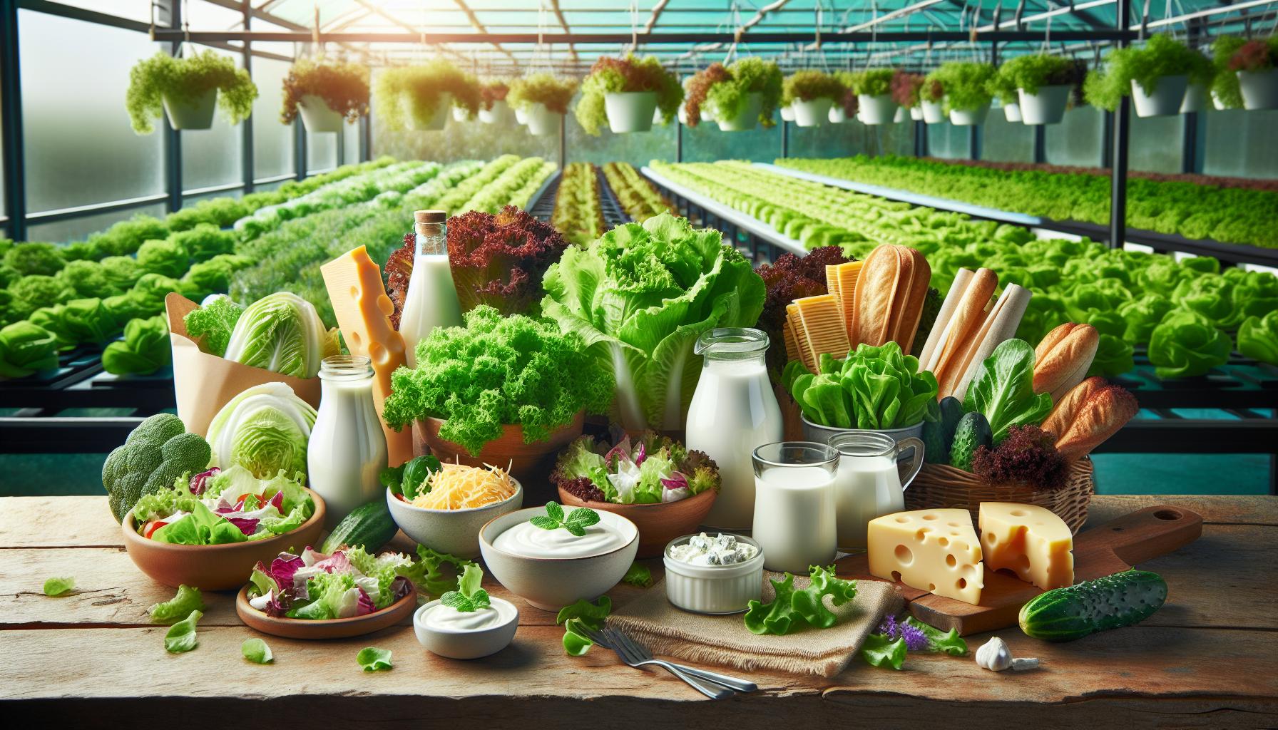 Lácteos y lechuga: combinaciones sorprendentes