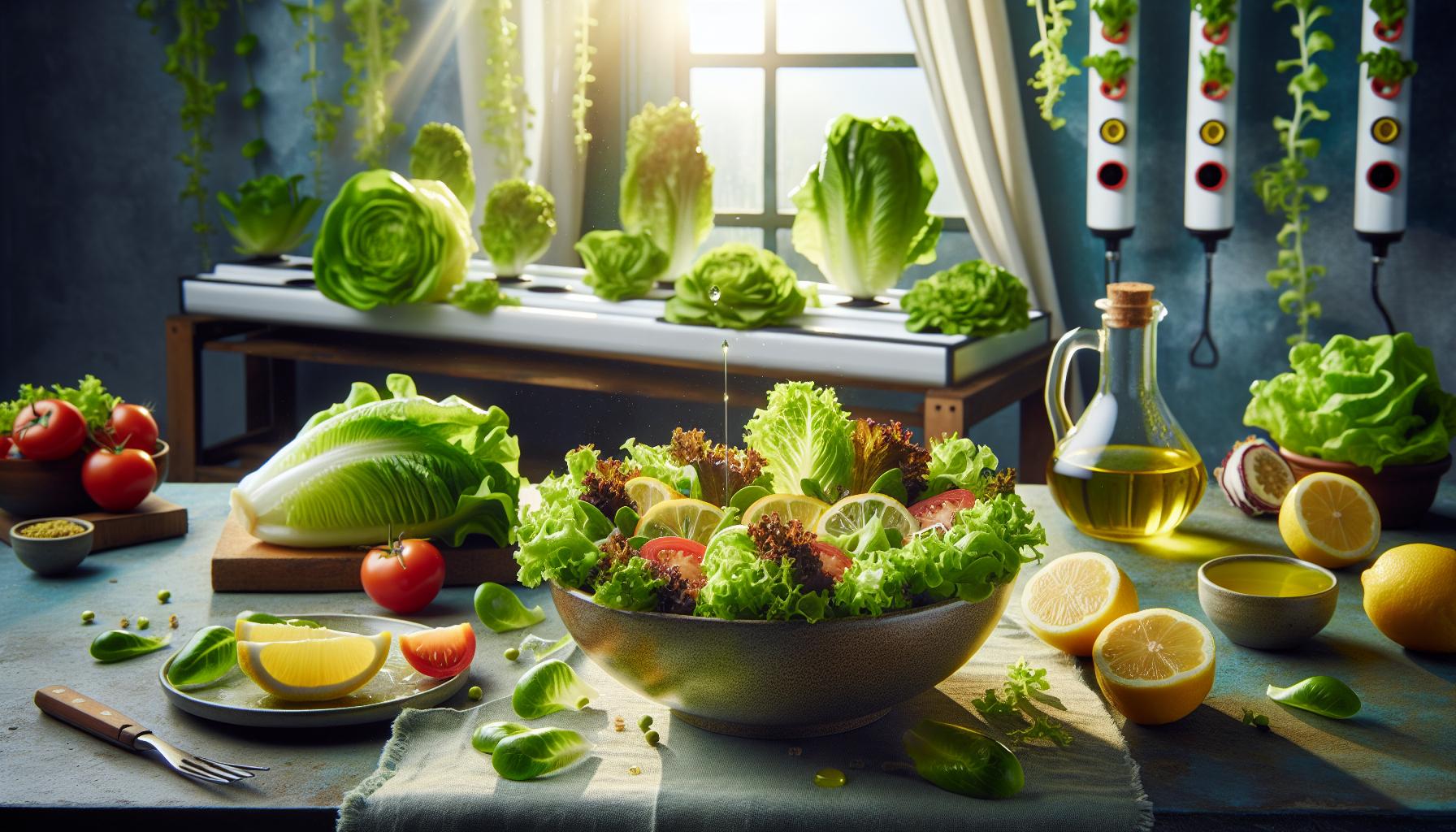 Receta fácil de ensalada de lechuga con gulas