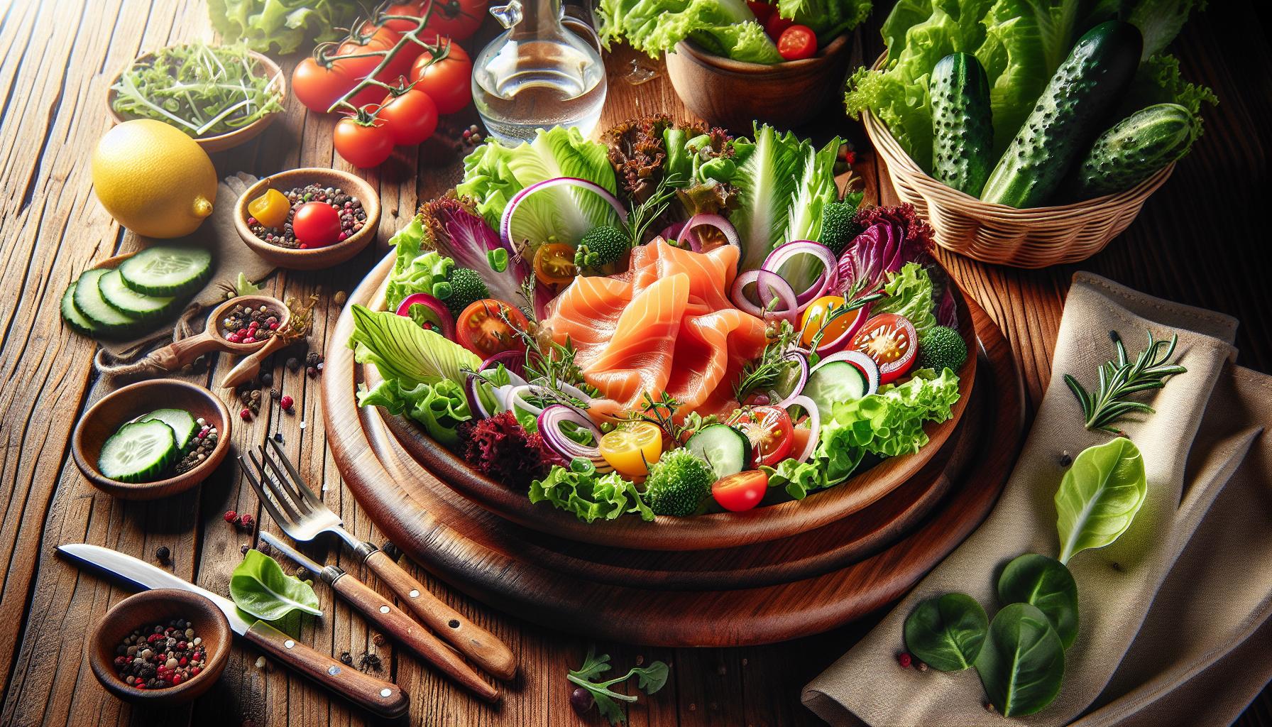 - Recetas creativas: ensalada con ahumados y lechuga