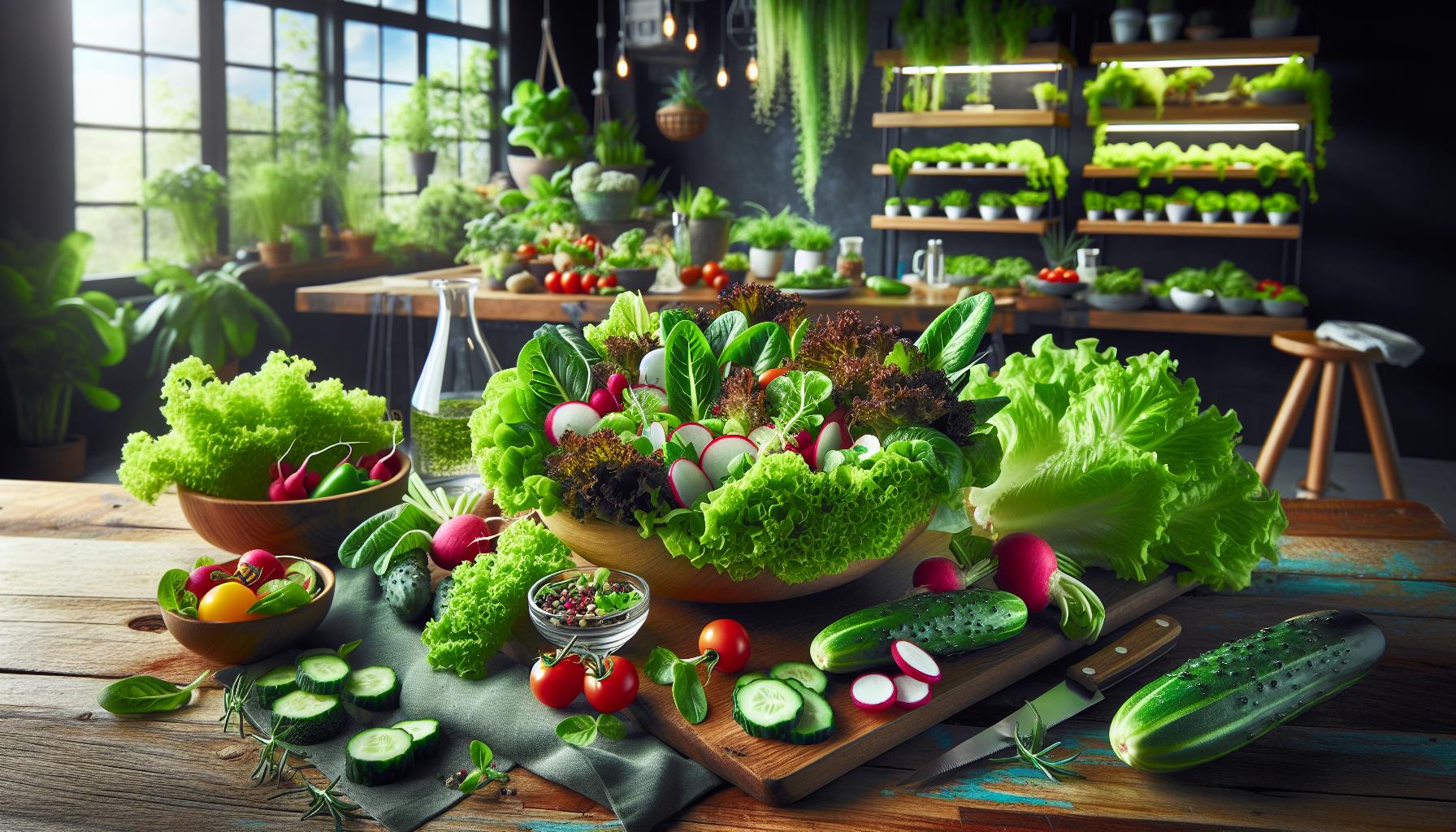 Recetas de ensaladas frescas con diferentes lechugas