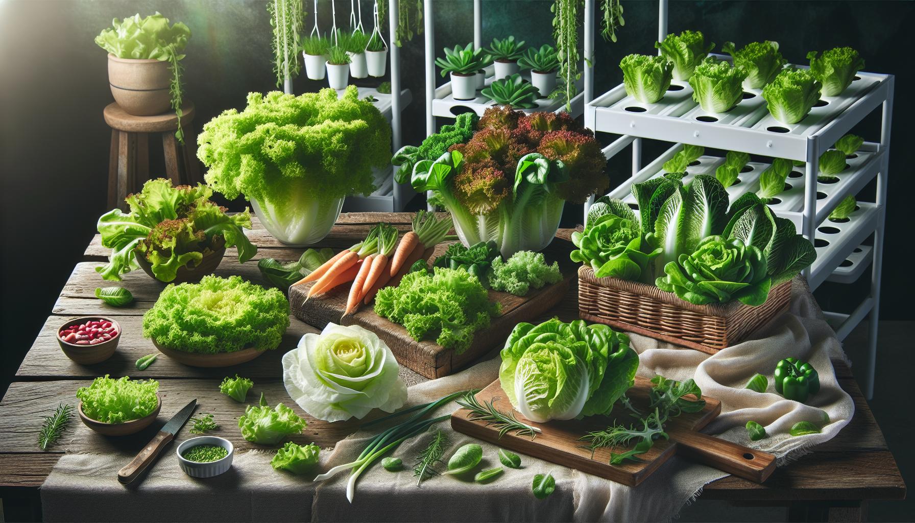 Variedades de lechuga y sus diferencias calóricas