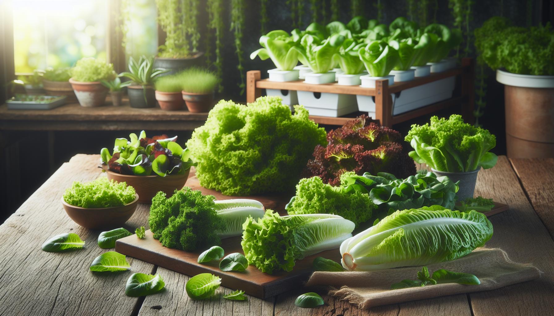 Variedades de lechuga y sus requerimientos específicos