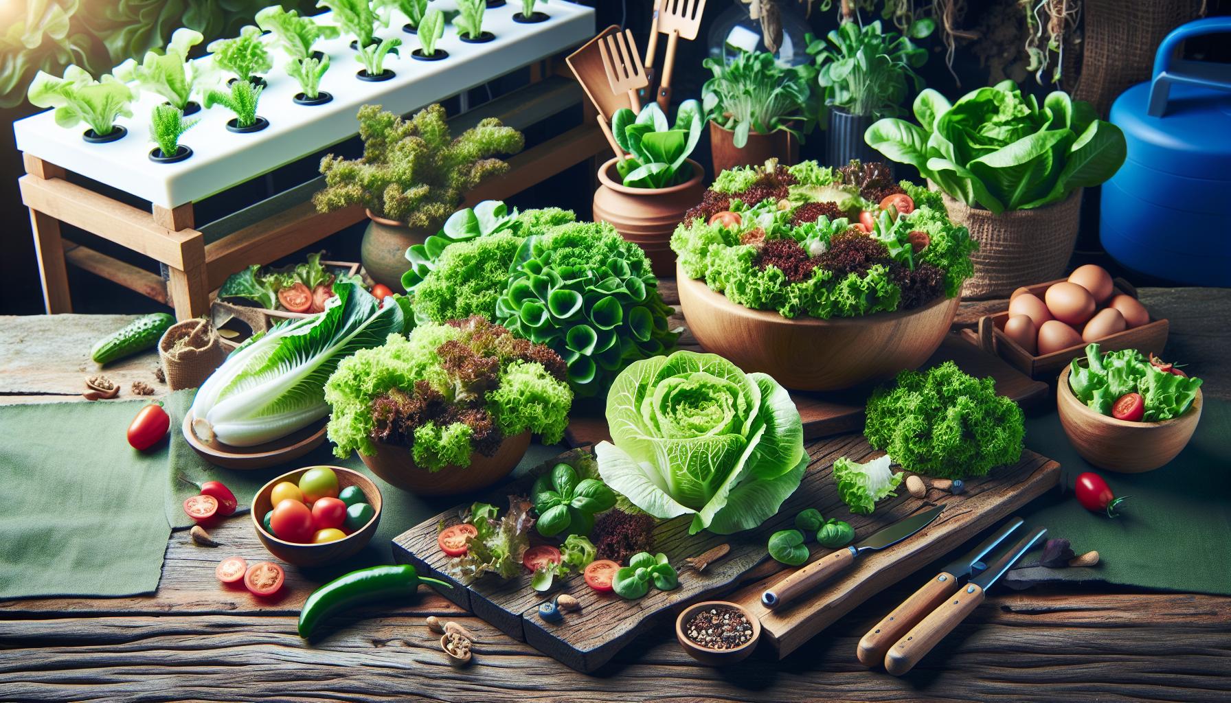 Foto de una lechuga: Inspírate con la belleza de este vegetal 3 Variedades de Lechugas y Sus Usos